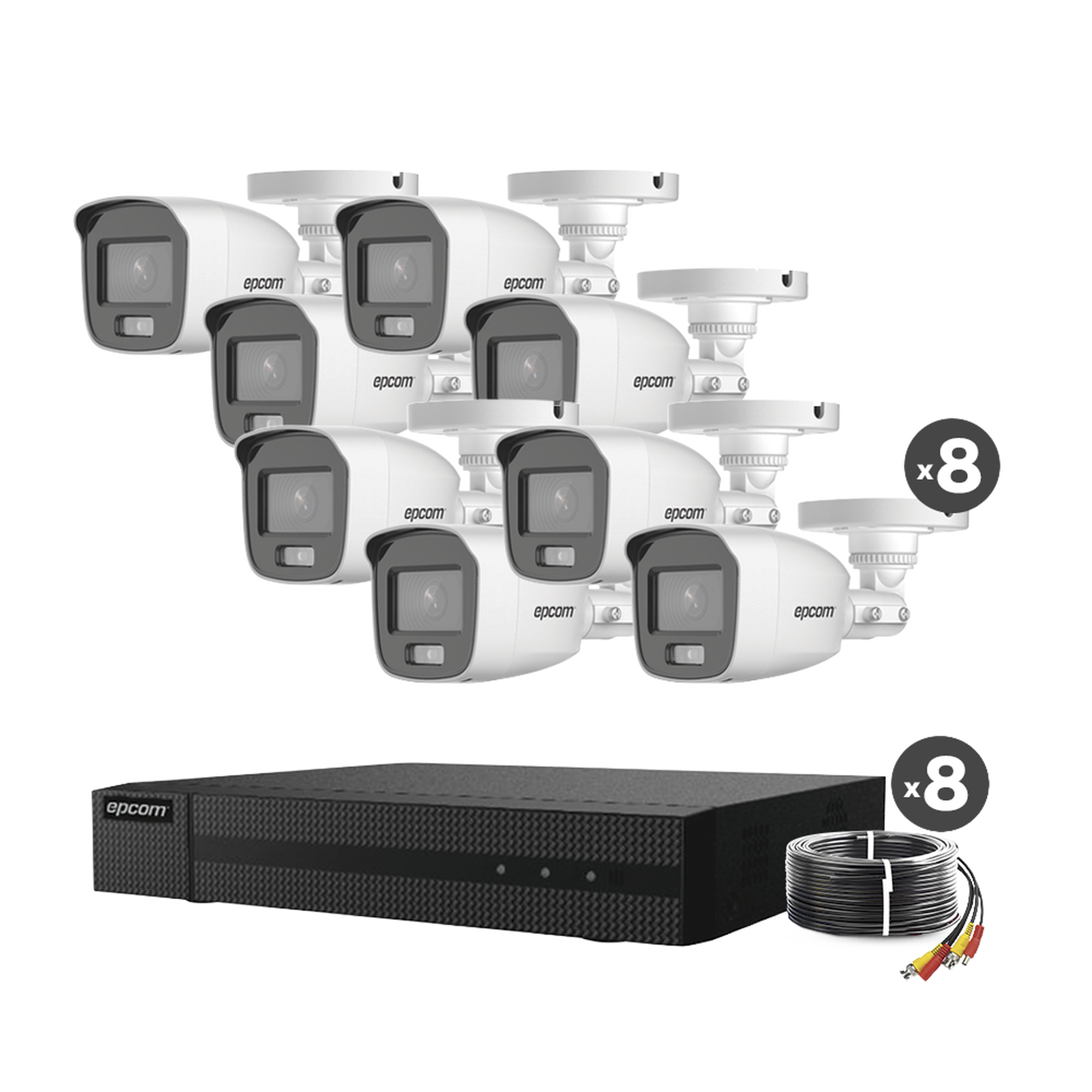 Kit 8 Cámaras Epcom