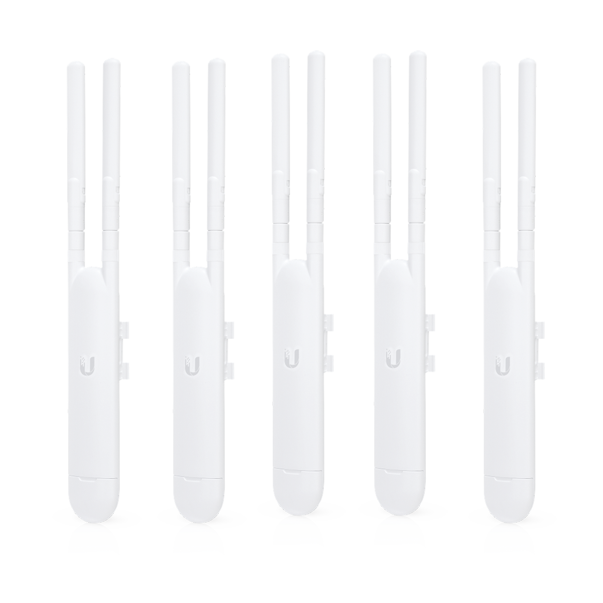 Paquete de 5 Access Point UniFi doble banda para exterior, antenas desmontables 360°