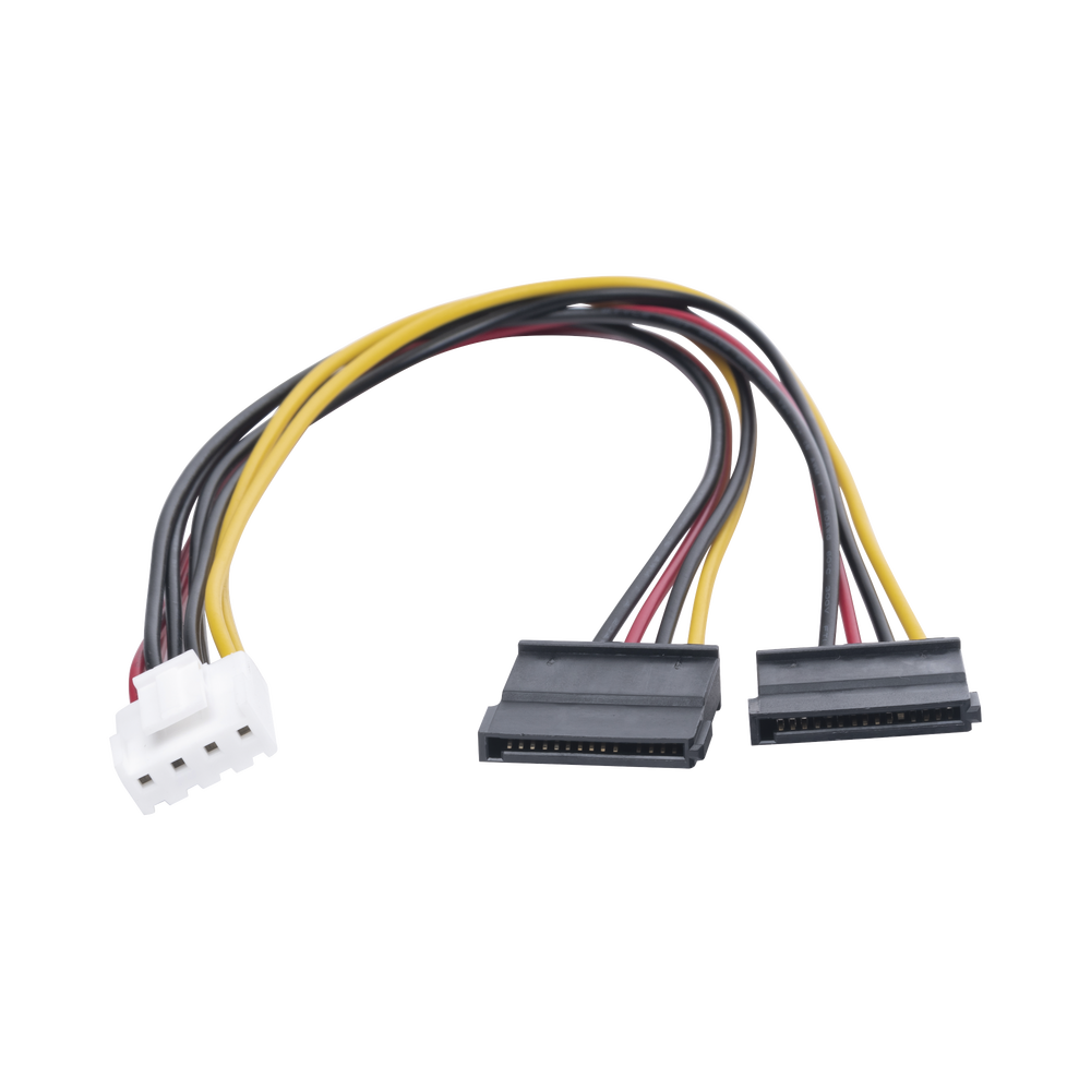 Cable Doble de Corriente SATA / Compatible con DVR's epcom / HIKVISION / 25 cms de Longitud - Imagen 4