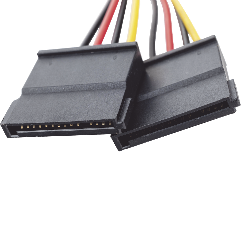 Cable Doble de Corriente SATA / Compatible con DVR's epcom / HIKVISION / 25 cms de Longitud - Imagen 5