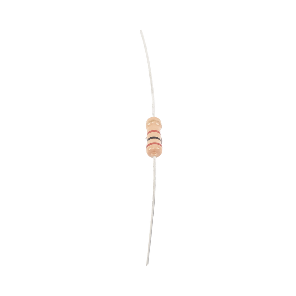 Resistencia de 2 k Ohm 1/2 Watt, 5% Axial, Película de Carbón. - Imagen 3