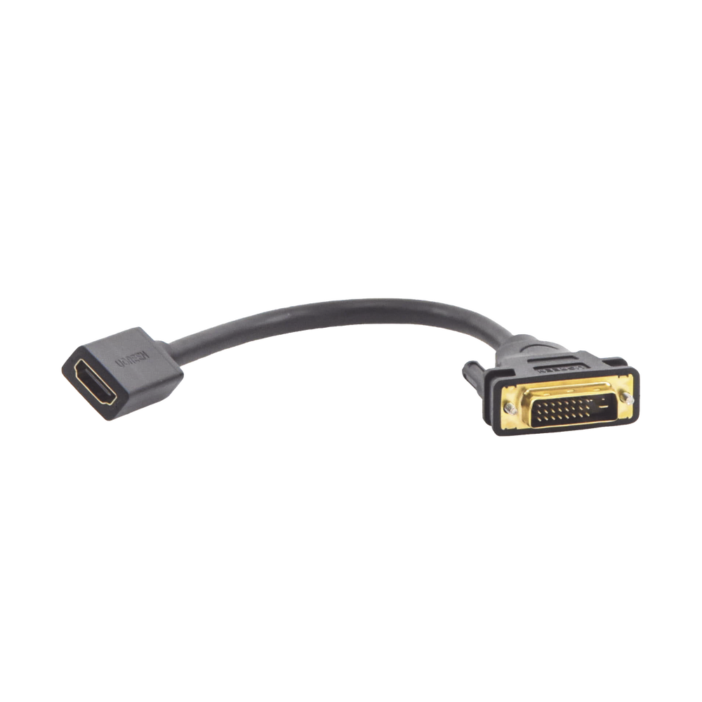 Convertidor DVI Macho a HDMI Hembra | Bidireccional | DVI 24+1 | 1080P@60Hz | Cable de 22 cm (8.66 Pulgadas) | Negro - Imagen 3