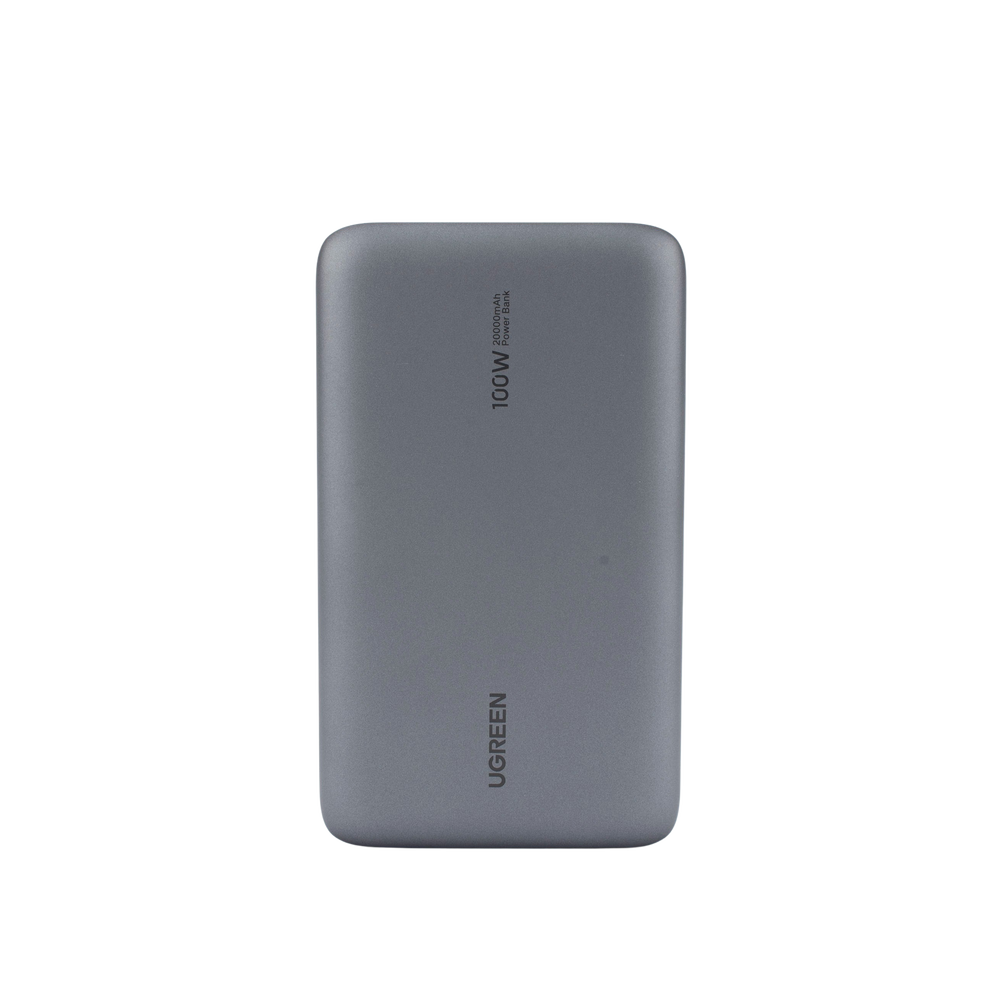 Power Bank de 20000mAh | 3 Salidas 100W Max. | USB-A + 2 USB-C | PD 3.0 | QC3.0 | FCP | SCP | Pantalla Inteligente | Carcasa Ignifuga | Color Gris | Incluye Cable USB de 50cm | Carga tu Laptop de Manera Segura. - Imagen 4