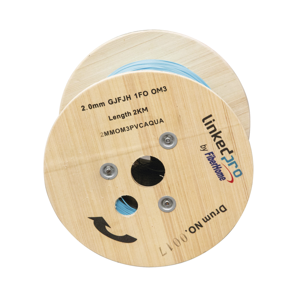 Fibra Óptica Multimodo OM4, 2 mm, Simplex, Tight Buffer (900 micras), Precio Por Metro, (Hasta 2000 Metros en un Solo Tramo de Cable) - Imagen 2