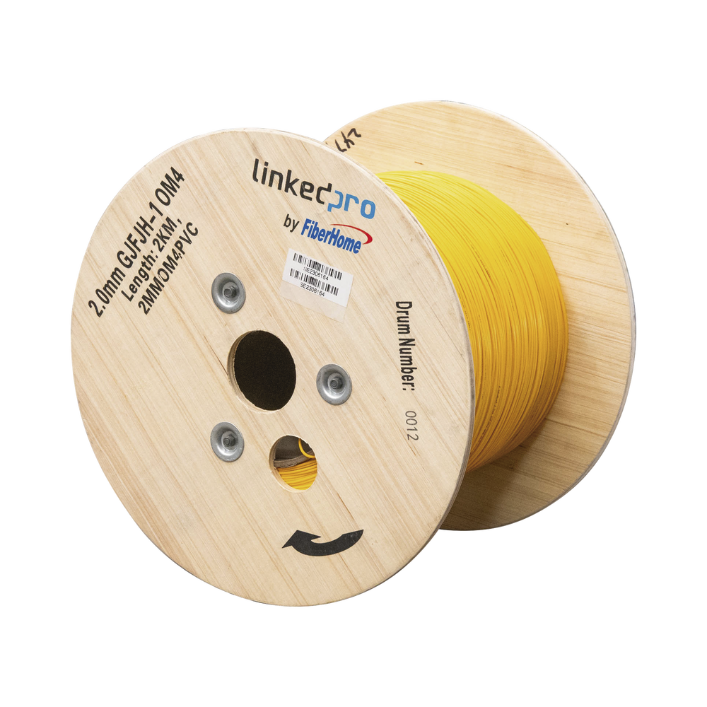 Fibra Óptica Multimodo OM4, 2 mm, Simplex, Tight Buffer, 900 micras, Color Amarillo, Precio Por Metro, (Hasta 2000 Metros en un Solo Tramo de Cable) - Imagen 3