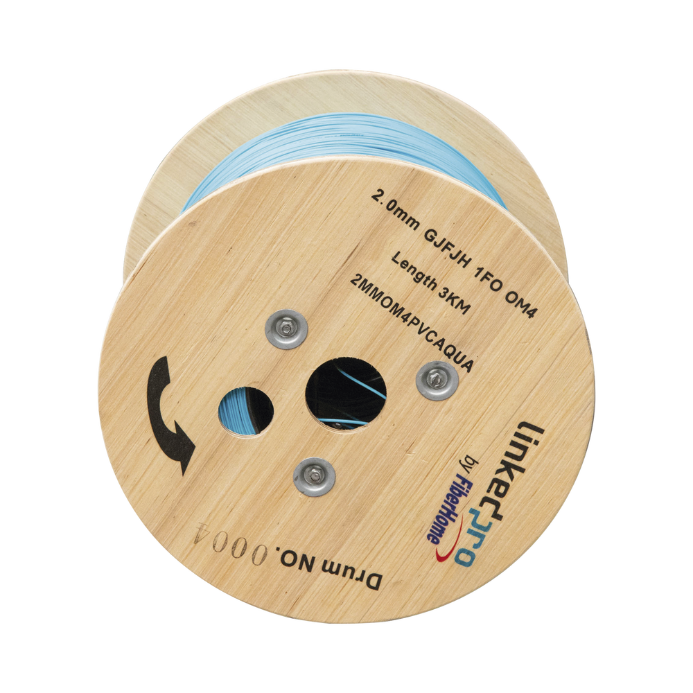 Fibra Óptica Multimodo OM4, 2 mm, Simplex, Tight Buffer, 900 micras, Color Aqua, Precio Por Metro, (Hasta 2000 Metros en un Solo Tramo de Cable) - Imagen 2