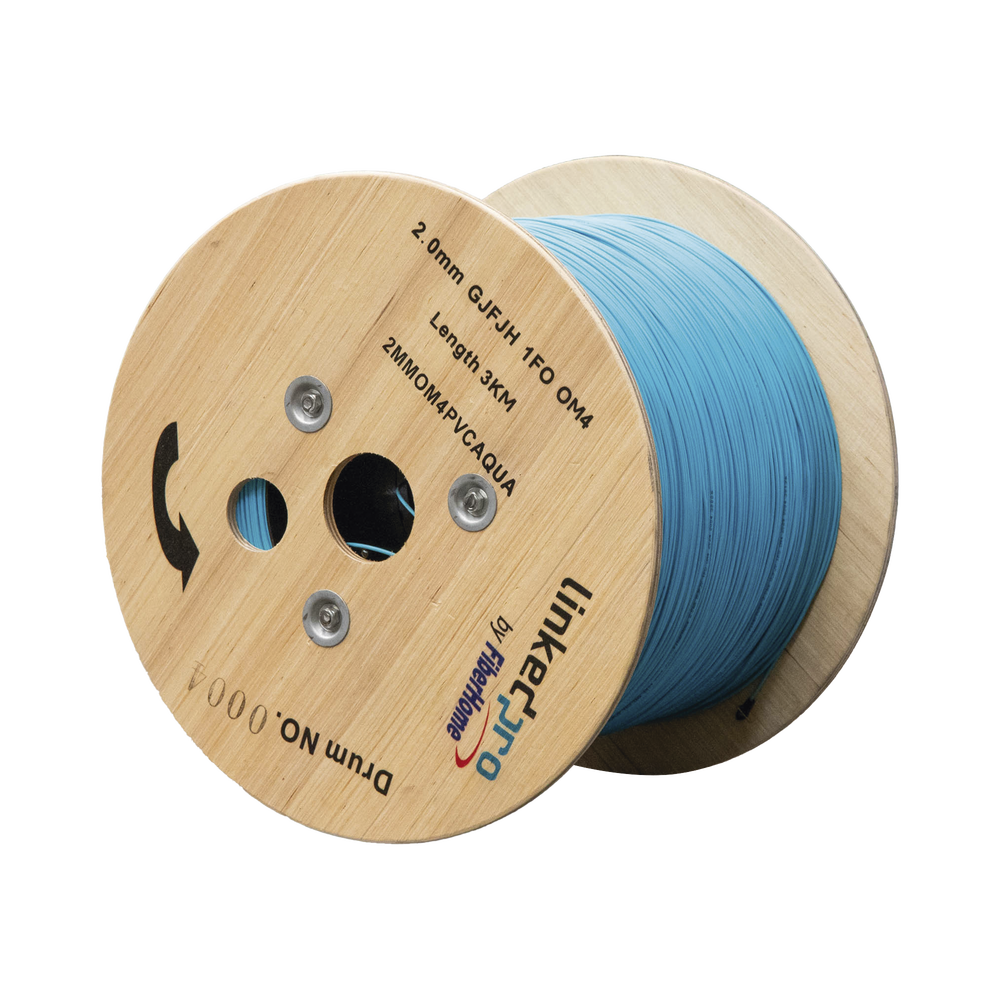 Fibra Óptica Multimodo OM4, 2 mm, Simplex, Tight Buffer, 900 micras, Color Aqua, Precio Por Metro, (Hasta 2000 Metros en un Solo Tramo de Cable) - Imagen 3