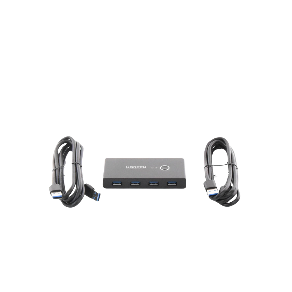 Conmutador USB para Compartir 4 Puertos USB 3.0 a 2 PC Ìs | Cambio Mediante Botón | Incluye Dos Cables USB de 1.5 m | ABS | Permite que 2 Usuarios Compartan 4 Dispositivos Periféricos USB3.0, como una impresora, un escáner, etc. - Imagen 4