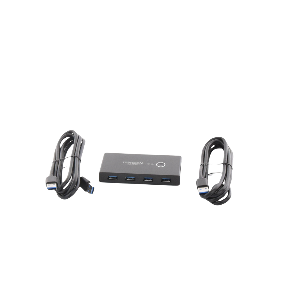 Conmutador USB para Compartir 4 Puertos USB 3.0 a 2 PC Ìs | Cambio Mediante Botón | Incluye Dos Cables USB de 1.5 m | ABS | Permite que 2 Usuarios Compartan 4 Dispositivos Periféricos USB3.0, como una impresora, un escáner, etc. - Imagen 5