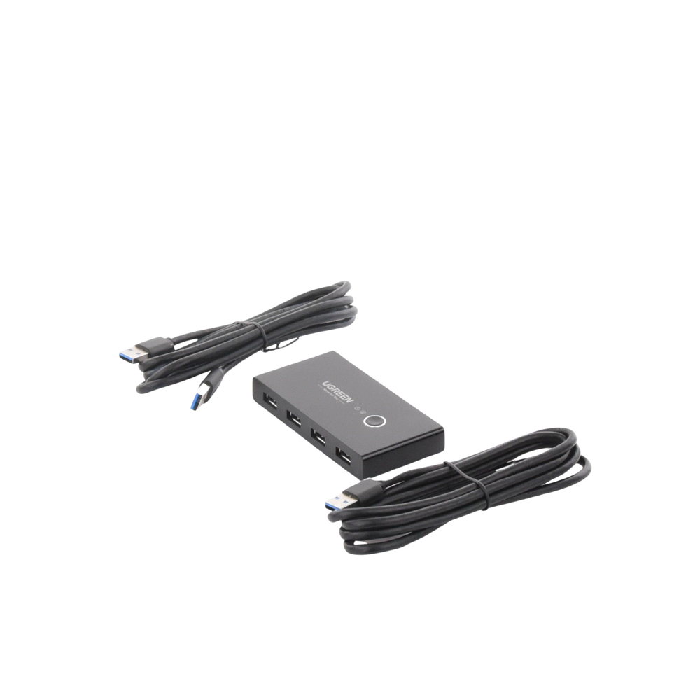 Conmutador USB para Compartir 4 Puertos USB 3.0 a 2 PC Ìs | Cambio Mediante Botón | Incluye Dos Cables USB de 1.5 m | ABS | Permite que 2 Usuarios Compartan 4 Dispositivos Periféricos USB3.0, como una impresora, un escáner, etc. - Imagen 6
