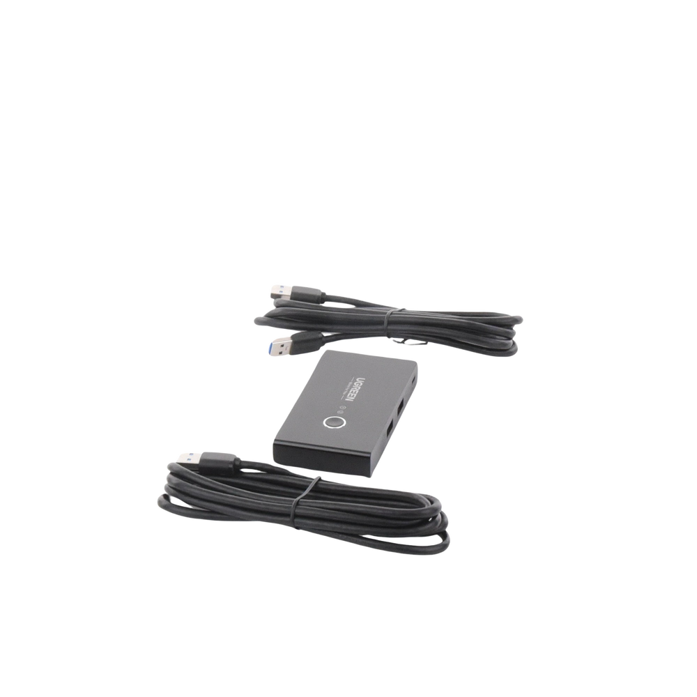 Conmutador USB para Compartir 4 Puertos USB 3.0 a 2 PC Ìs | Cambio Mediante Botón | Incluye Dos Cables USB de 1.5 m | ABS | Permite que 2 Usuarios Compartan 4 Dispositivos Periféricos USB3.0, como una impresora, un escáner, etc. - Imagen 7