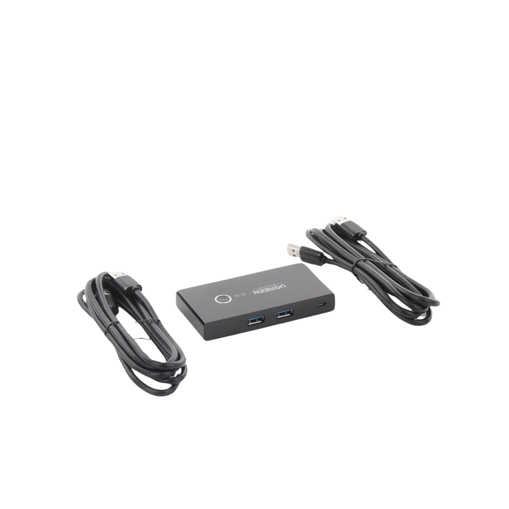 Conmutador USB para Compartir 4 Puertos USB 3.0 a 2 PC Ìs | Cambio Mediante Botón | Incluye Dos Cables USB de 1.5 m | ABS | Permite que 2 Usuarios Compartan 4 Dispositivos Periféricos USB3.0, como una impresora, un escáner, etc. - Imagen 8