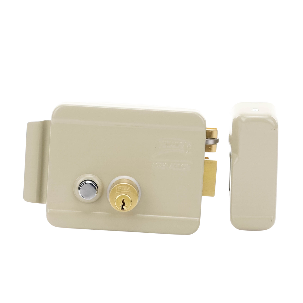 Cerradura Eléctrica / Incluye Llave / Derecha/ Con Botón integrado /Exterior - Imagen 4