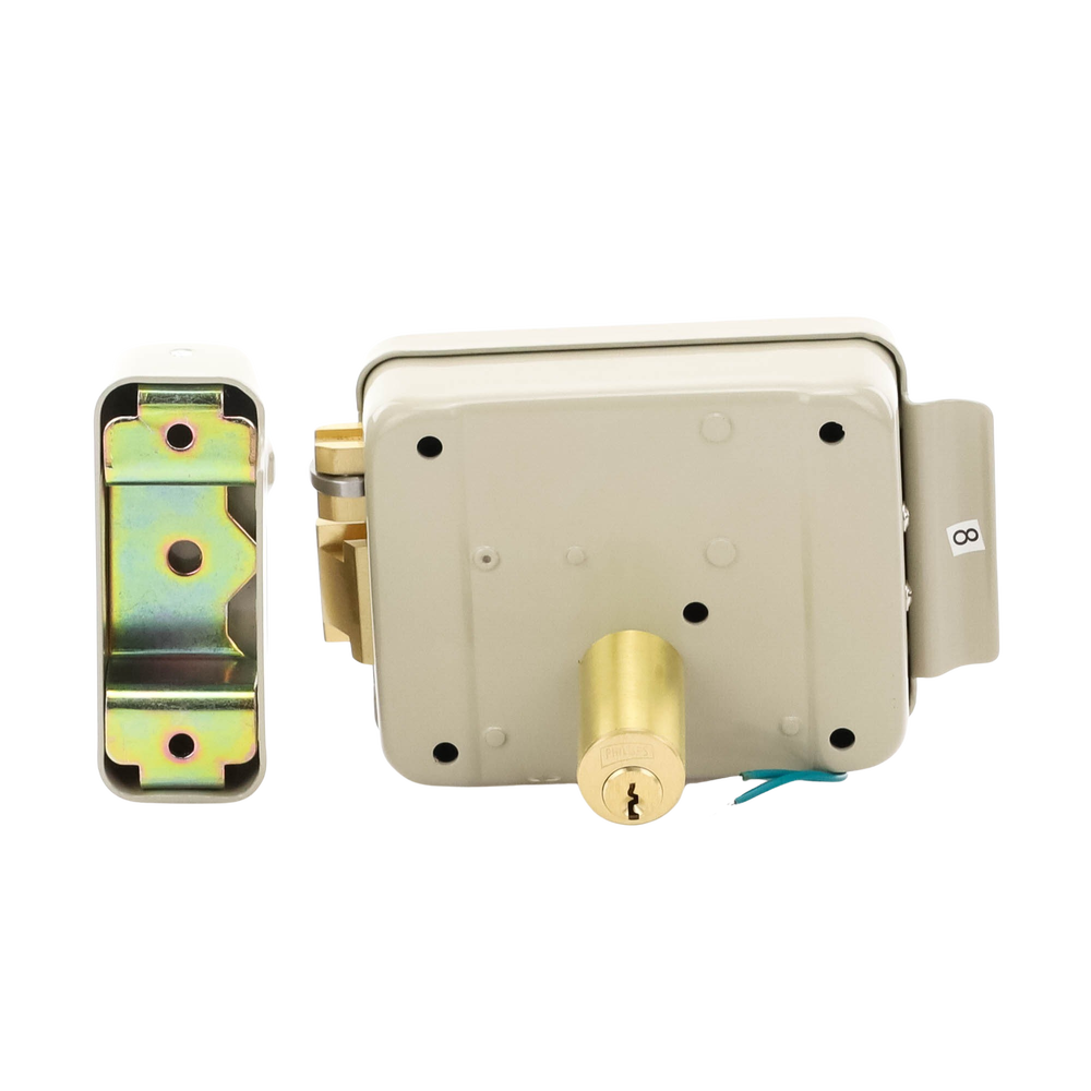 Cerradura Eléctrica / Incluye Llave / Derecha/ Con Botón integrado /Exterior - Imagen 5