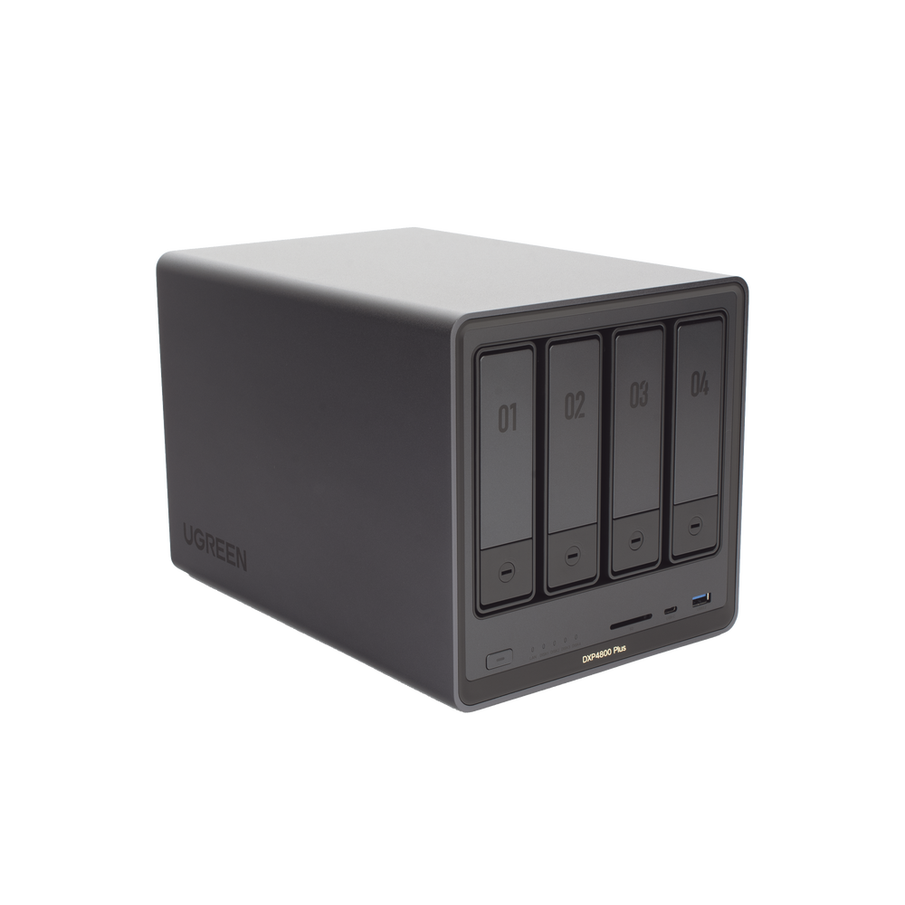 NAS UGREEN NASync DXP4800 Plus / Procesador Intel Pentium Gold 8505 5 Núcleos / 4 Bahías SATA + 2 M.2 NVMe PCIe 4.0 / 8GB DDR5 Expandible a 64GB / 10GbE + 2.5GbE / USB 3.2 Gen 2 Tipo C / HDMI 4K / Sistema Almacenamiento Conectado Red - Imagen 4