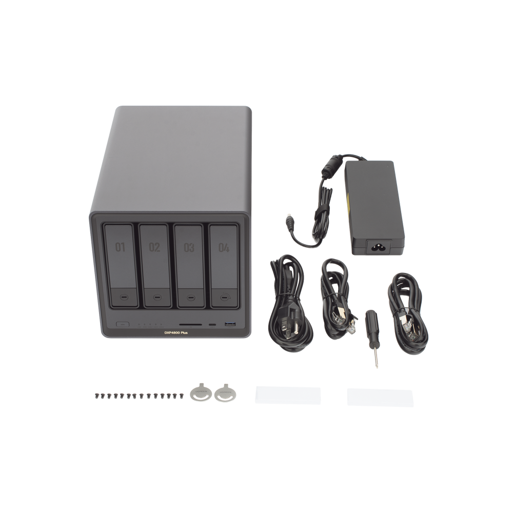 NAS UGREEN NASync DXP4800 Plus / Procesador Intel Pentium Gold 8505 5 Núcleos / 4 Bahías SATA + 2 M.2 NVMe PCIe 4.0 / 8GB DDR5 Expandible a 64GB / 10GbE + 2.5GbE / USB 3.2 Gen 2 Tipo C / HDMI 4K / Sistema Almacenamiento Conectado Red - Imagen 6