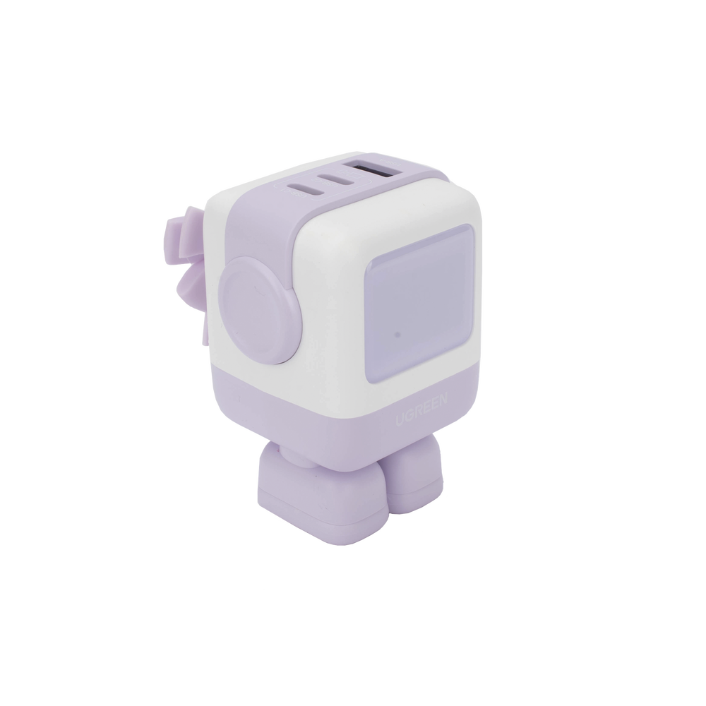 Cargador RobotGaN de 65W Serie UNO | 3 Puertos de Carga Rápida | 2 USB-C | 1 USB-A | PD 3.0 | QC 4.0 | Carga Inteligente | Tecnología GaN II | Zapato Magnético Extraíble | Carcasa Ignífuga | Pantalla LED - Imagen 5