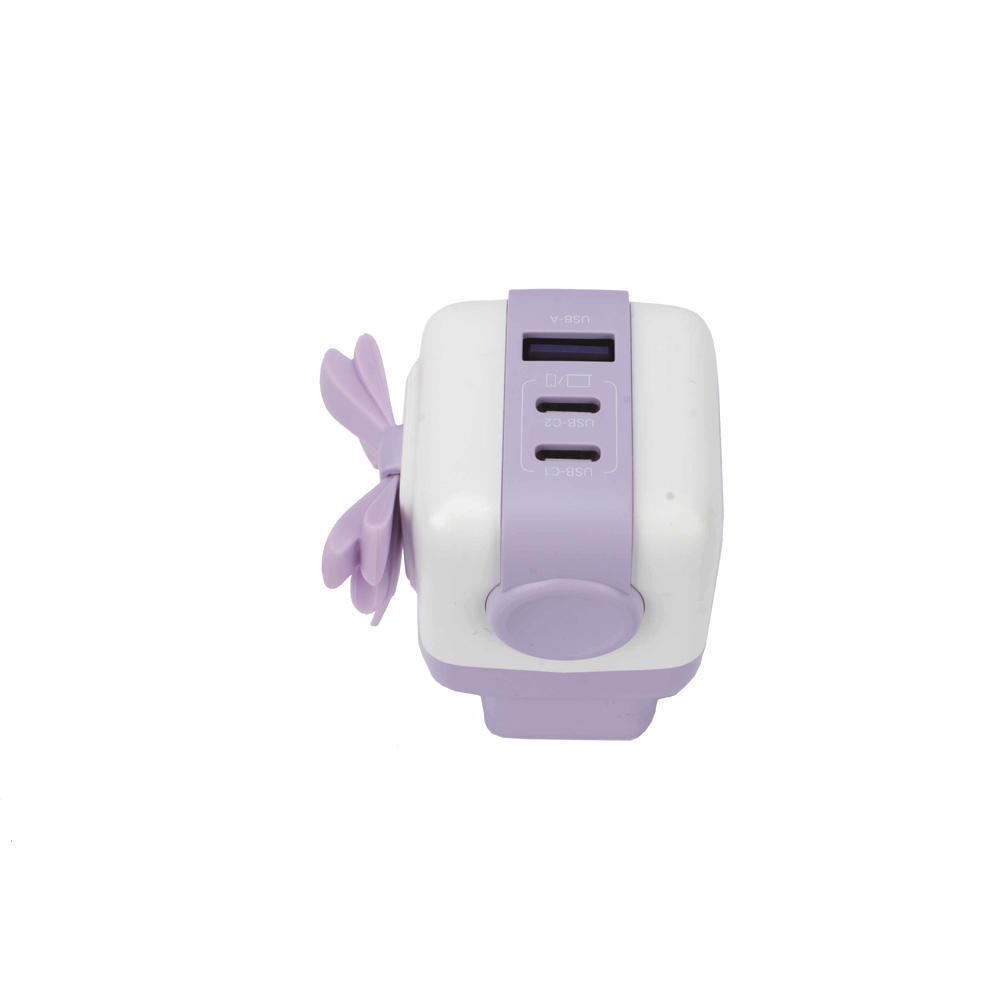 Cargador RobotGaN de 65W Serie UNO | 3 Puertos de Carga Rápida | 2 USB-C | 1 USB-A | PD 3.0 | QC 4.0 | Carga Inteligente | Tecnología GaN II | Zapato Magnético Extraíble | Carcasa Ignífuga | Pantalla LED - Imagen 7