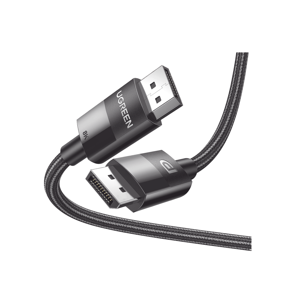 Cable DisplayPort 1.4 | Longitud 2 Metros (6.56 Pies) | Versión DP1.4 | 8K 7680x4320 a 60 Hz | Soporta 3D | HDR | Blindaje Interno Múltiple | Nylon Trenzado | Soporta 32.4Gbps