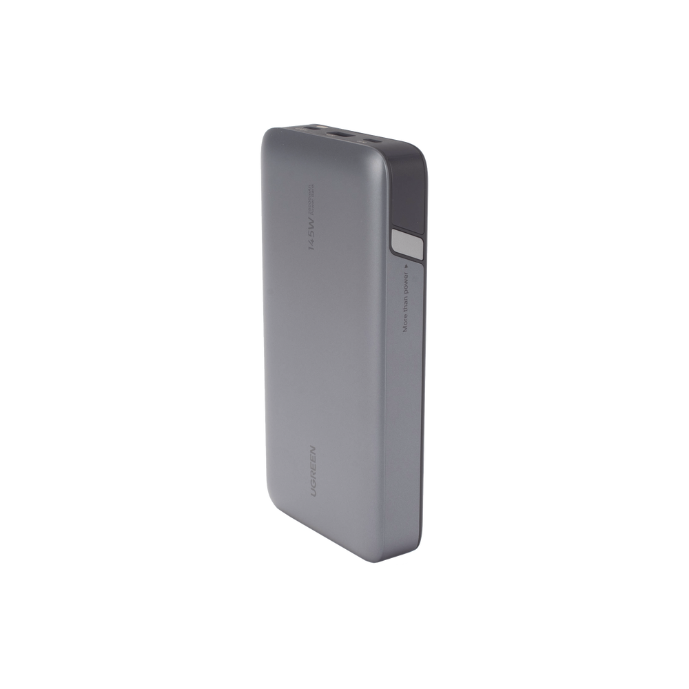 Power Bank de 25000mAh | 3 Salidas 145W Max. | USB-A + 2 USB-C | PD 3.0, QC3.0 | FCP | SCP | Pantalla Inteligente | Carcasa Ignifuga | Color Gris | Incluye Cable USB de 50cm | Carga tu Laptop de Manera Segura. - Imagen 3