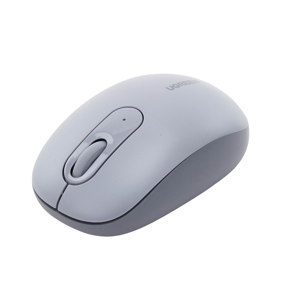 Mouse Inalámbrico 2.4G 800/1200/1600/2400 DPI | Función de 3 botones | Alcance 10m | Silencioso | Ergonómico | Anti-caída y Anti-interferencias | Batería Alcalina AA incluida | Color Grey. - Imagen 4