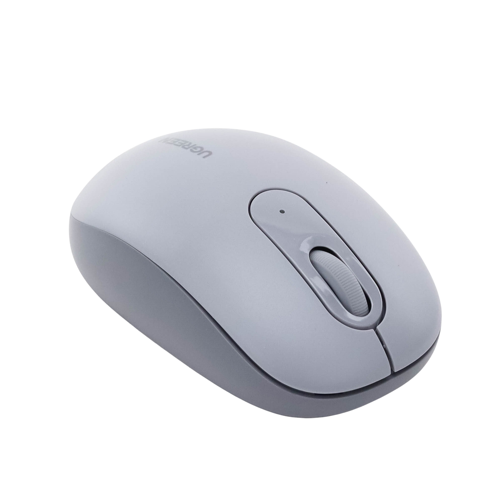 Mouse Inalámbrico 2.4G 800/1200/1600/2400 DPI | Función de 3 botones | Alcance 10m | Silencioso | Ergonómico | Anti-caída y Anti-interferencias | Batería Alcalina AA incluida | Color Grey. - Imagen 6