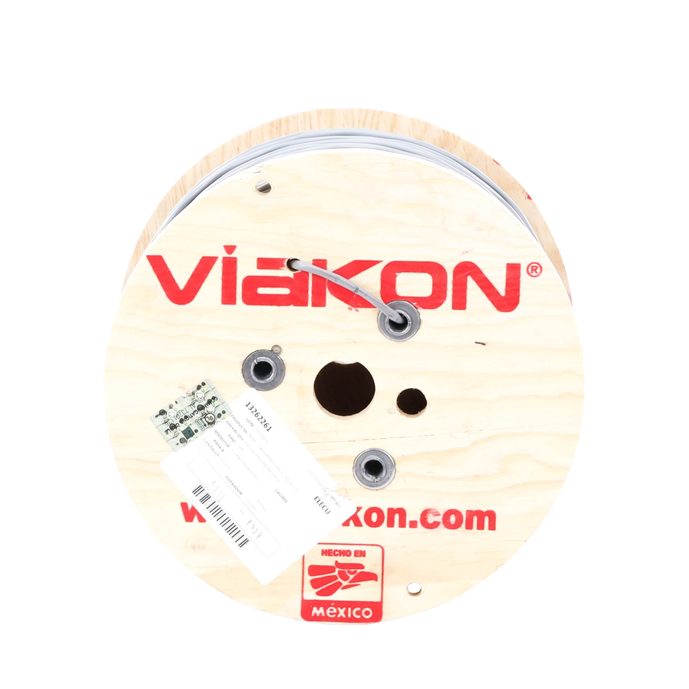 Cable 2 x 18 AWG / Blindado / 305 Metros (1000 Pies) / Riser / UL / Color Gris / Hecho en México - Imagen 3