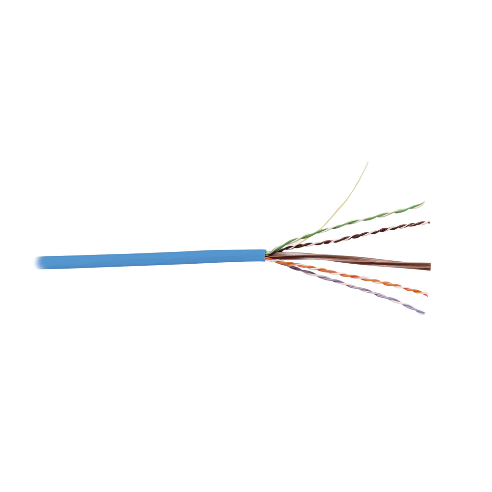 Bobina de Cable UTP Reelex, de 4 Pares, Desempeño Cat6, LS0H (Bajo Humo, Cero Halógenos), Color Azul, 24 AWG, 305 Metros (1000 Pies) - Imagen 3