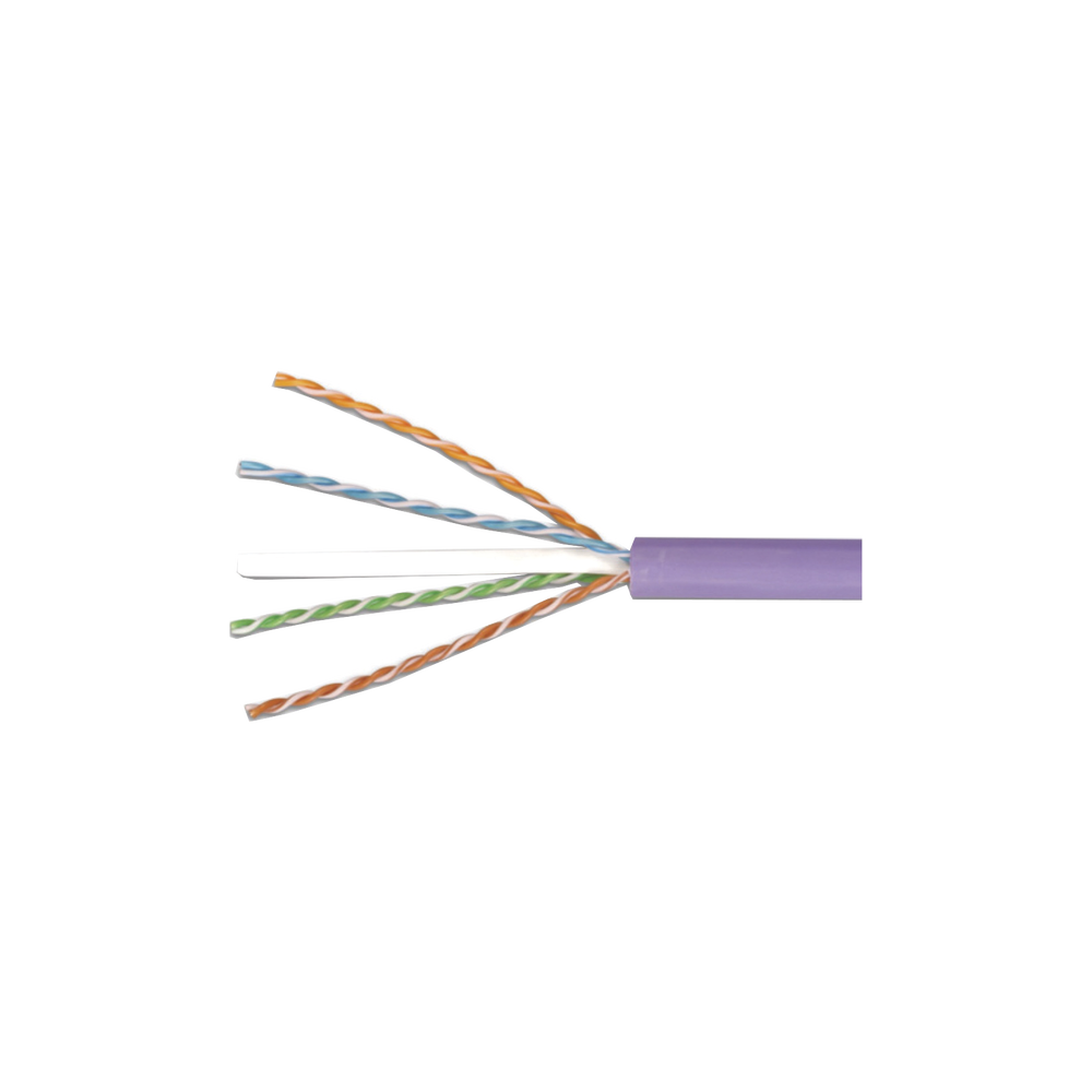 Bobina de Cable UTP Reelex, de 4 Pares, Alto Desempeño Cat6, LS0H (Bajo Humo, Cero Halógenos), Color Violeta, 23 AWG, 305 Metros (1000 Pies) - Imagen 3