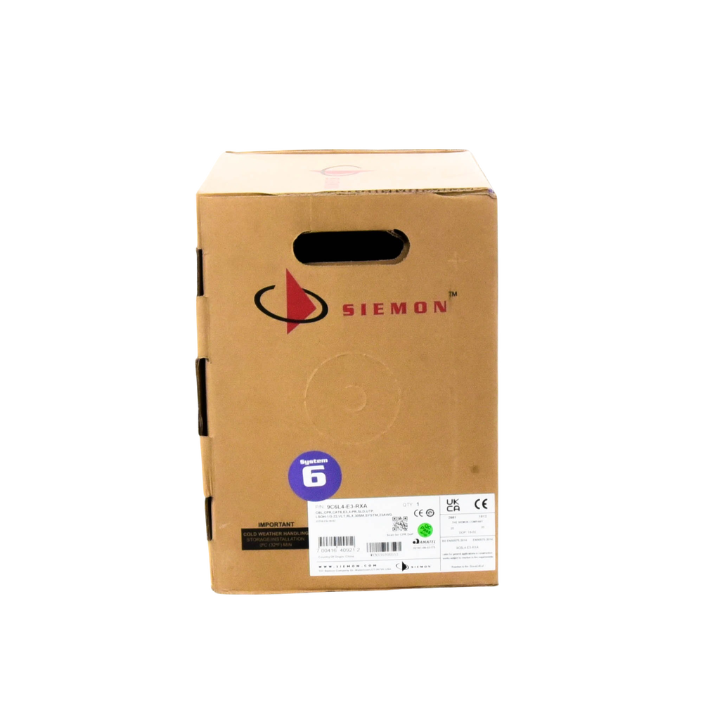 Bobina de Cable UTP Reelex, de 4 Pares, Alto Desempeño Cat6, LS0H (Bajo Humo, Cero Halógenos), Color Violeta, 23 AWG, 305 Metros (1000 Pies) - Imagen 7