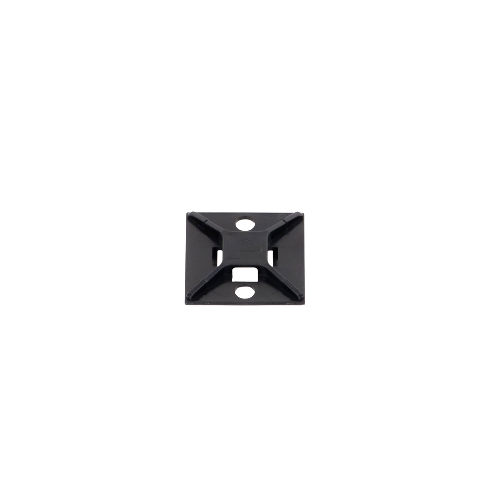Montaje-Sujetador Para Cable de 4 vías, con Adhesivo Acrilico, 25.4 x 25.4mm (1in x 1in), Color Negro, Uso en Exterior, 1 pieza - Imagen 5