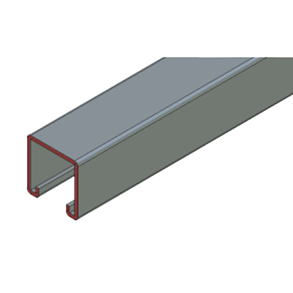 Herraje Cople Para Unicanal 4 X 4 cm de 4 Perforaciones. - Imagen 2