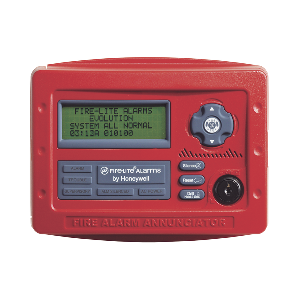 Anunciador Serial para Paneles Direccionables Fire-Lite, Color Rojo