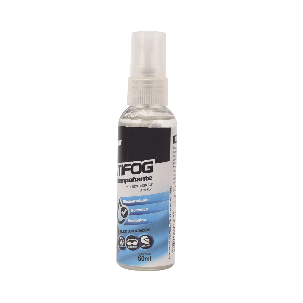 Antiempañante, ideal para eliminar problemas de empañamiento en googlees, mascaras, cascos, lentes, bote 60 ml - Imagen 3