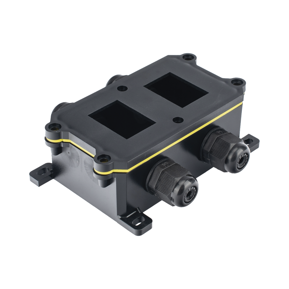 Caja de Plástico ABS/PA66 para Interruptores AccessPRO /  Compatible con los Interruptores APB-0 Series / IP65 / 4 Puertos de Conexión