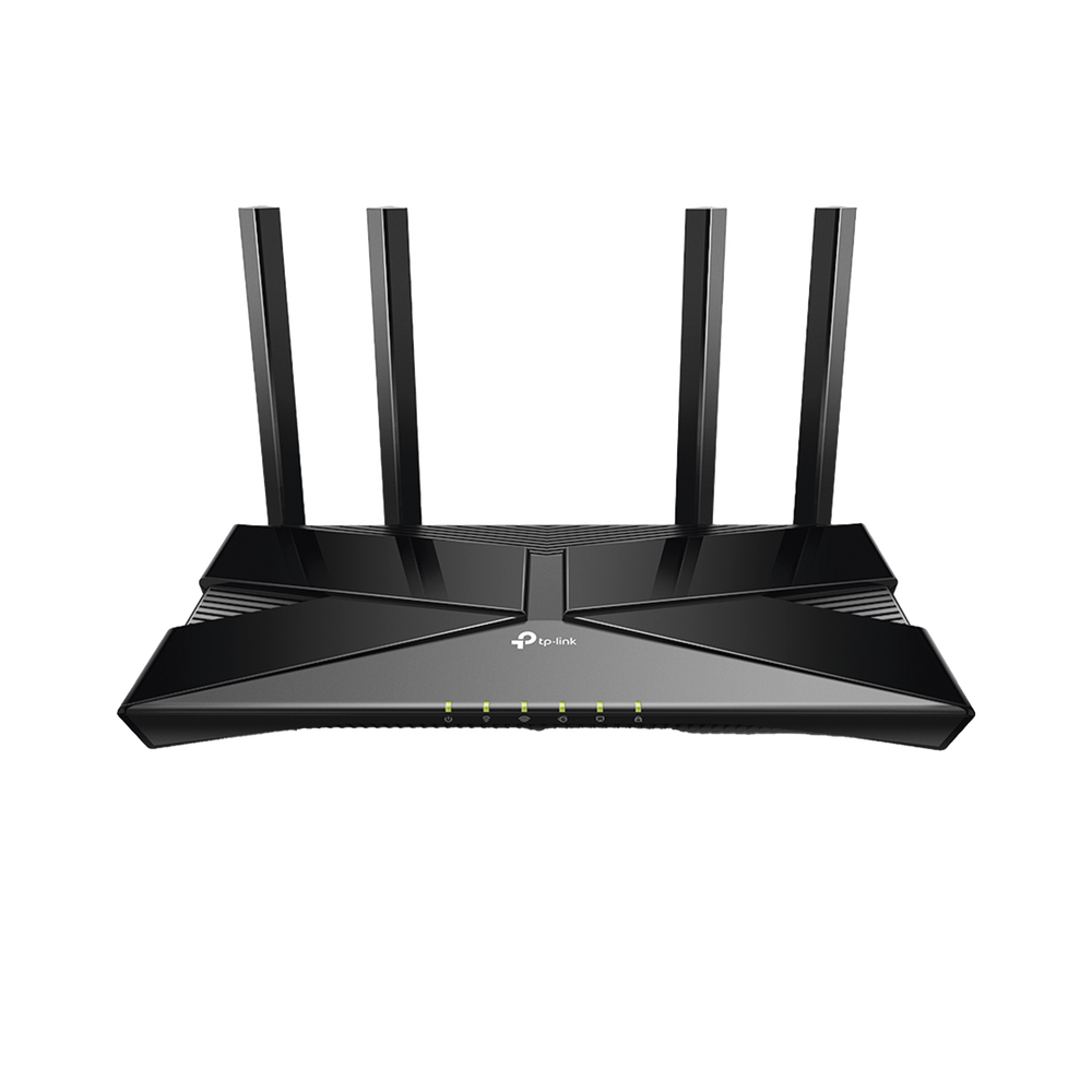 Router WiFi 6 doble banda AX 3000 Mbps / MU-MIMO y OFDMA / 1 Puerto WAN 10/100/1000 Mbps / 4 Puertos LAN 10/100/1000 Mbps / 4 Potentes Antenas.