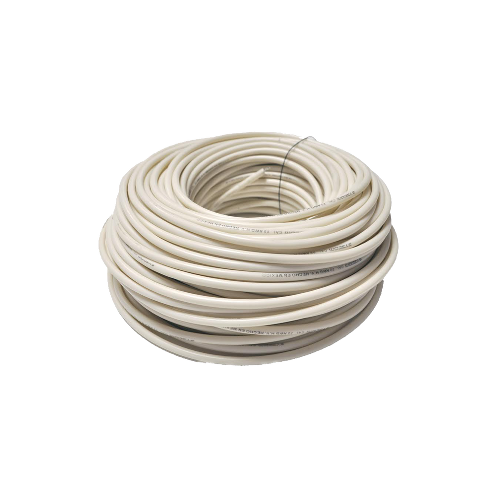 Cable Doble Aislado para Cercas Electrificadas / Bobina 50 m (164 ft) / Calibre 22 / Anti-UV / Multifilar Flexible