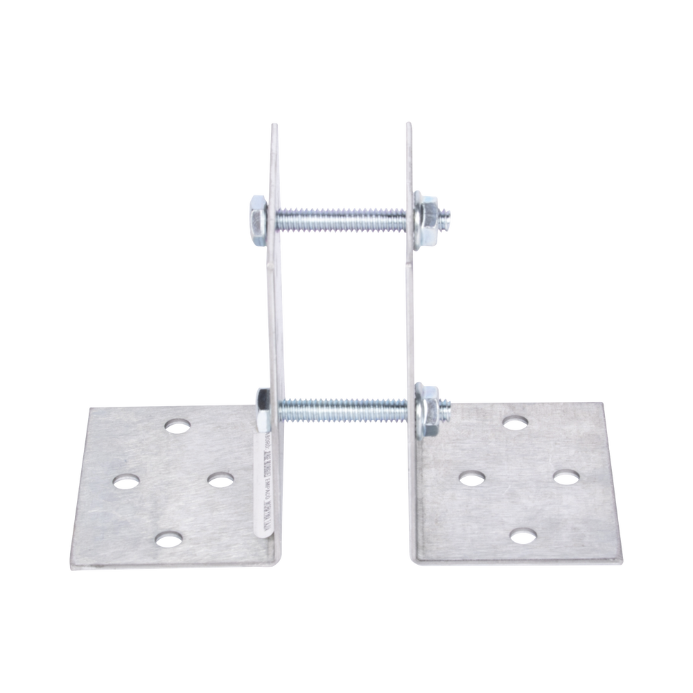 Base Multiposición para postes de paso o esquina / Acero Galvanizado Cal. 12 / 0.36 kg / Kit de Tornillería Incluido / Compatible con 7 Modelos SYSpost - Imagen 2