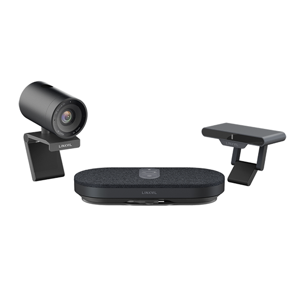 Sistema Videoconferencia 4K Todo en Uno / Cámara 8MP + Altavoz 3W / Micrófono 8 Filas / USB Type-C BYOD / Transmisión Inalámbrica 4K / Salas hasta 32 m² (344 ft²)