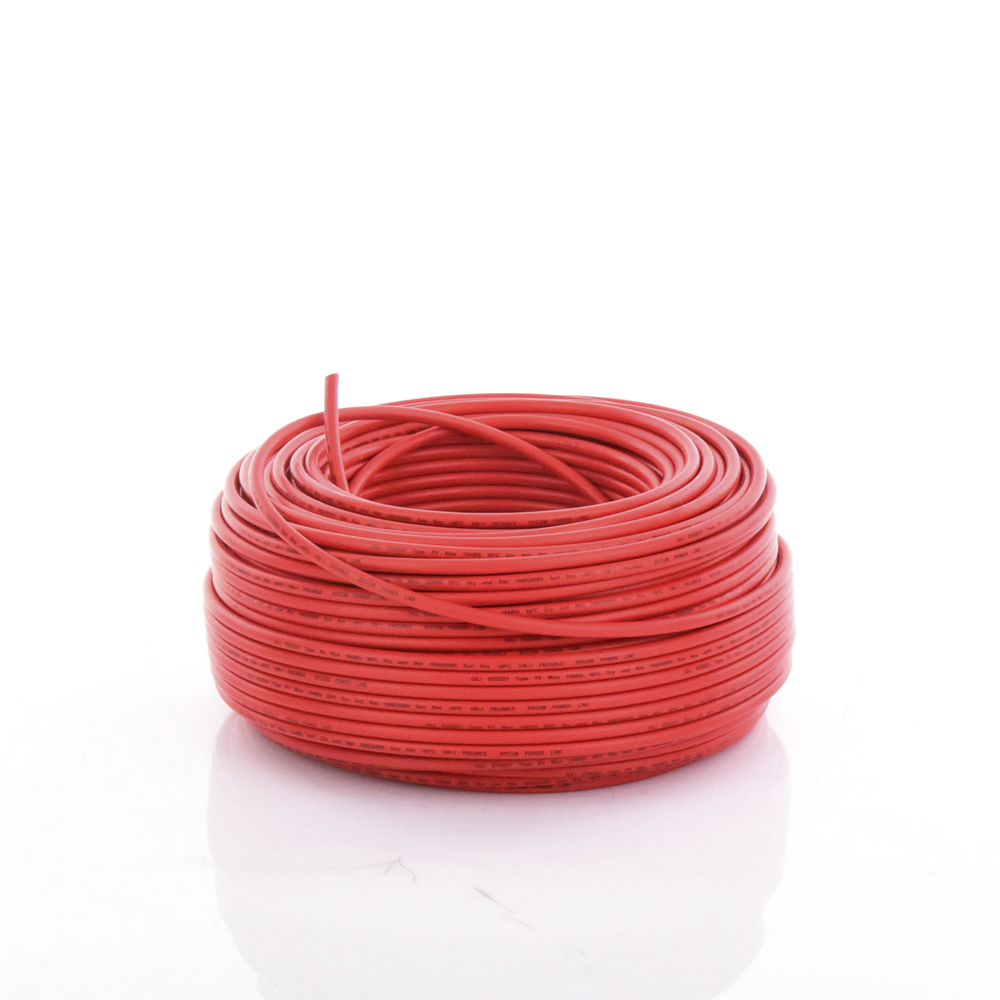 Cable Fotovoltaico Rojo / 6mm² (10AWG) / Material COBRE / 2000V / Rollo de 100 m - Imagen 3