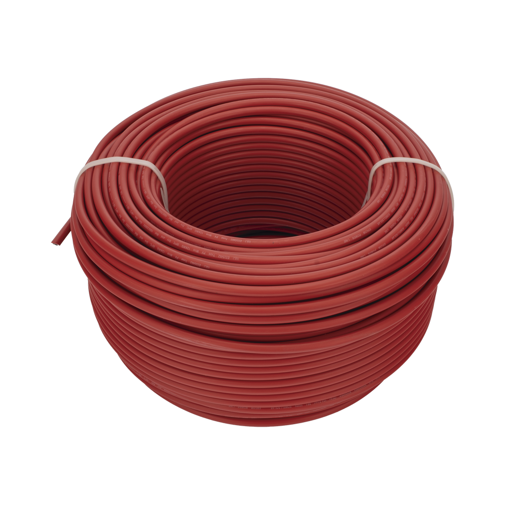 Cable Fotovoltaico Rojo/ Cobre Estañado / 4 mm² (12 AWG) / 2000V / Rollo de 100 m / / UL 4703 y TUV - Imagen 4
