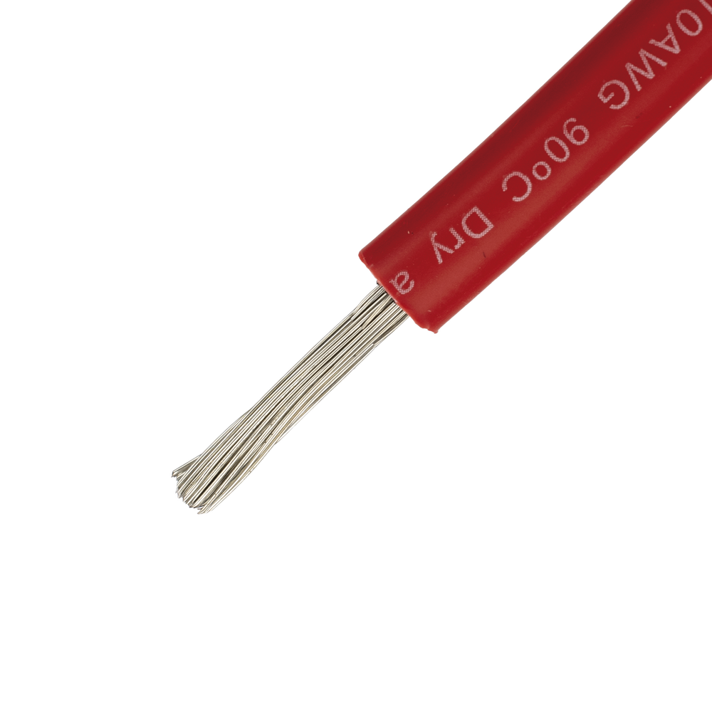 Cable Fotovoltaico Rojo/ Cobre Estañado / 4 mm² (12 AWG) / 2000V / Rollo de 50 m / / UL 4703 y TUV - Imagen 5