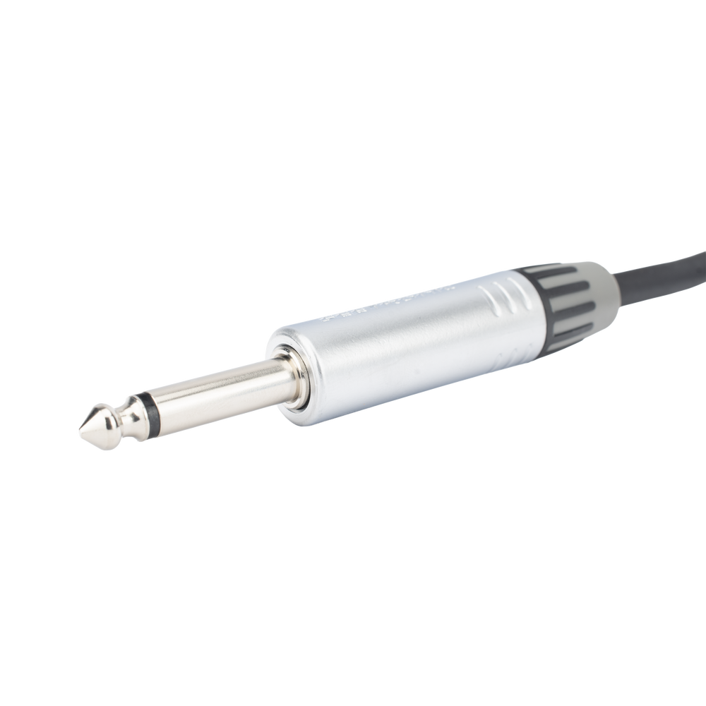 Cable de Audio | Plug 1/4 in a Plug 1/4 in Mono | Carcasa Cromada | Conectores Seetronic | Ideal para Instrumentos | Longitud 3m - Imagen 5