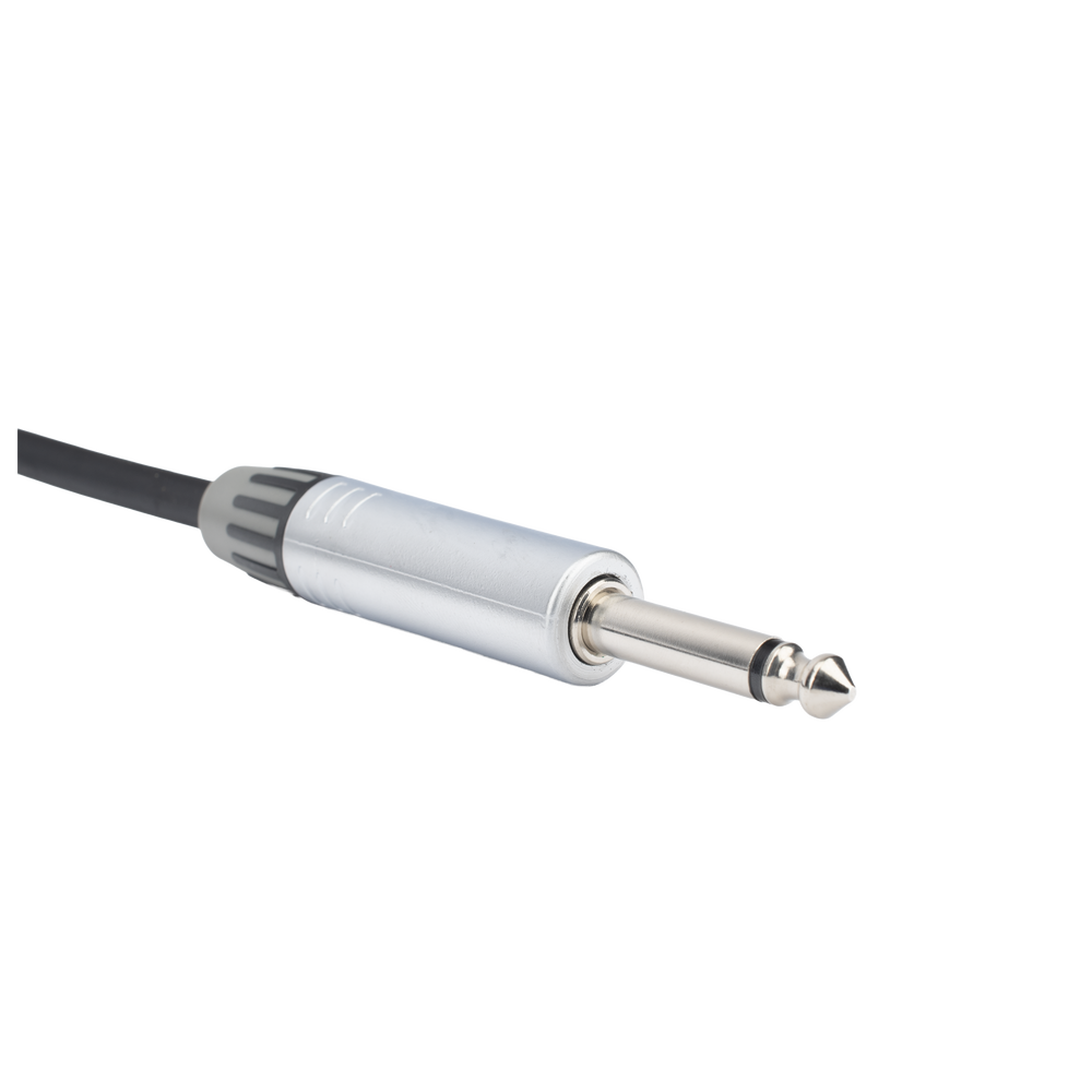 Cable de Audio | Plug 1/4 in a Plug 1/4 in Mono | Carcasa Cromada | Conectores Seetronic | Ideal para Instrumentos | Longitud 3m - Imagen 6