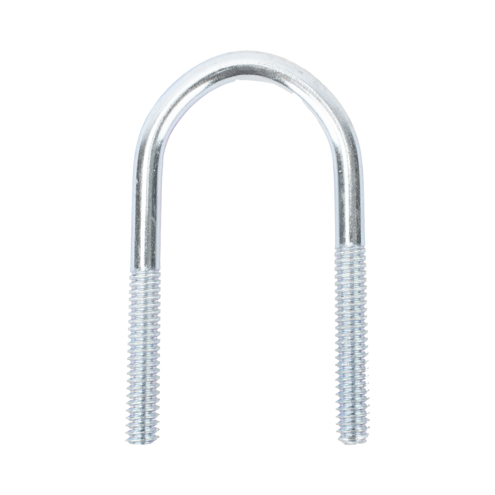 Abrazadera tipo U de 3/4", con acabado Electro Zinc, no incluye tuercas y arandelas