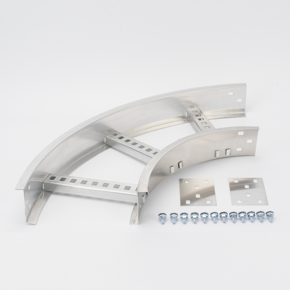 Curva Horizontal de Aluminio de 90° Perfil Z / Peralte 3 1/4" / Ancho 9" / Radio 8" / Incluye Tornillería (CHC90EZ314R8X9AK) - Imagen 5