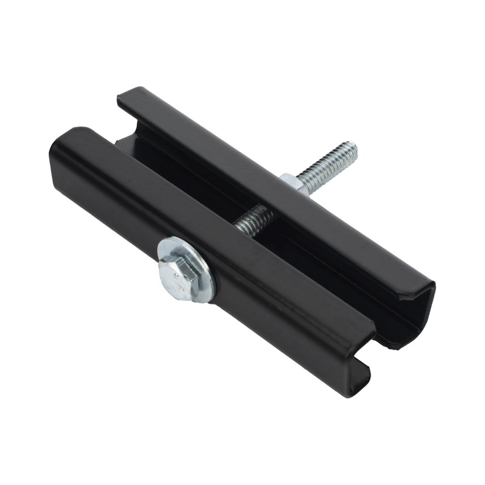 Coples para Escalera Tubular de 1.5" de Peralte y 12" de Ancho, Acabado con Pintura Epóxica Color Negro, Ideales para la Unión de Tramos de Escalera Tubular, Se Requieren 2 Coples por Cada Unión