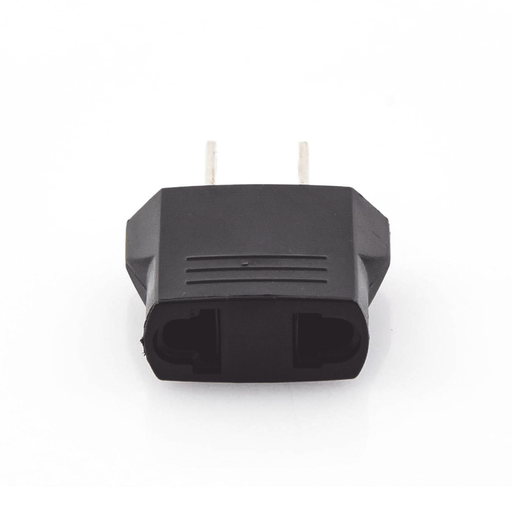 Adaptador de enchufe europea a americano, Calidad PREMIUM @ 6 A ; 110 - 250 Vca - Imagen 3