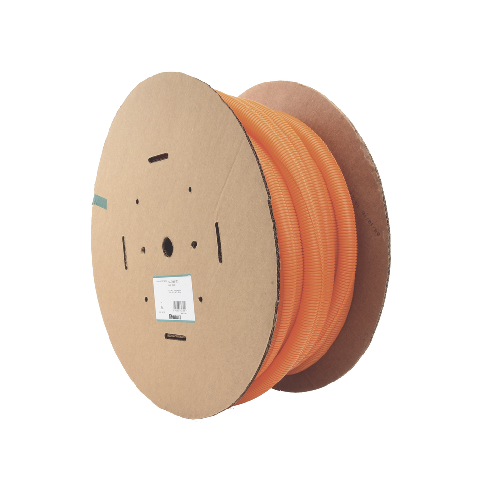 Tubo Corrugado Abierto para Protección de Cables, 1in (25.4 mm) de Diámetro, 30.5 m de Largo, Color Naranja - Imagen 4