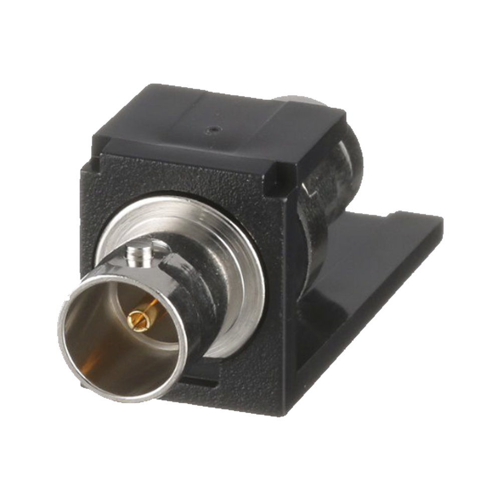 Módulo Acoplador Coaxial Tipo BNC, Mini-Com, de 75 Ohms, Color Negro